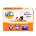 Fralda Pom Pom Protek Proteção de Mãe G 42 unidade