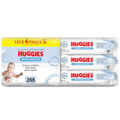 Lenços Umedecidos Huggies 288 lenços (6 pacotes com 48 unidades cada)