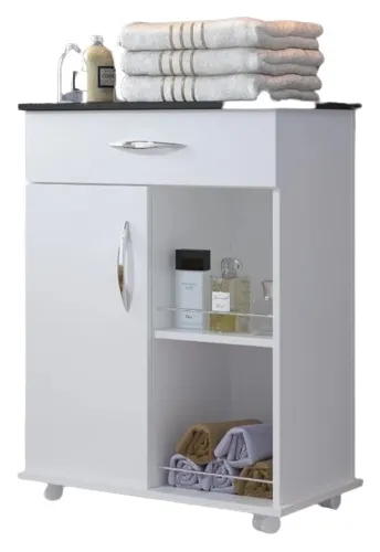 Armário Aparador Fruteira Mesa De Cozinha Com Rodinhas