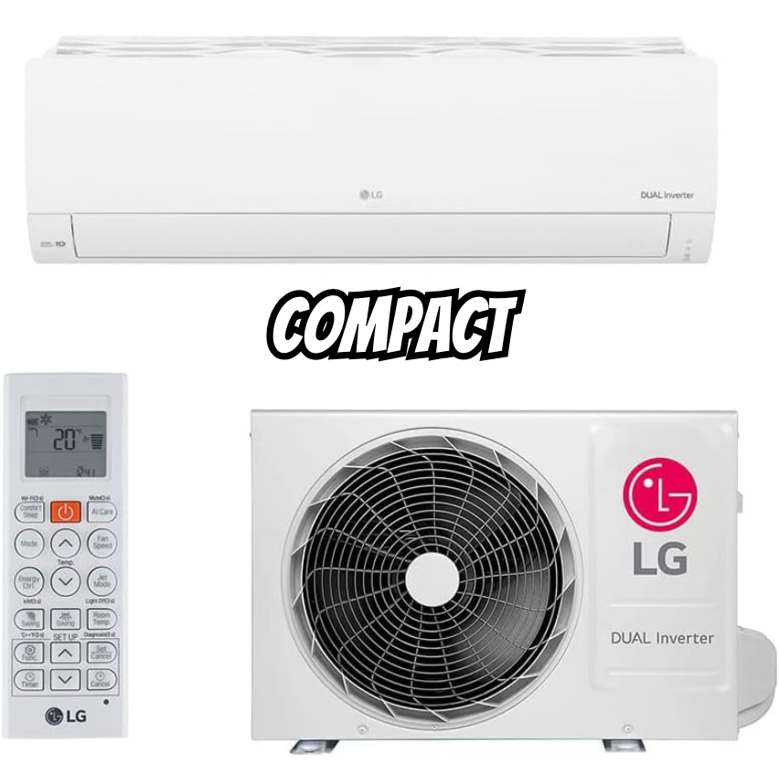 Ar Condicionado Split Hi Wall LG Dual Inverter Compact 18.000 Btus Frio 220v R-32