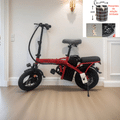 Bicicleta Elétrica Dobrável NIUDA para Adultos | Pedal Tripulado e Compacta Ideal para Viagens e Deslocamentos
