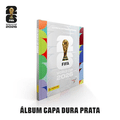 Álbum de Figurinhas FIFA World Cup 2026 Capa Dura Prata e padrão