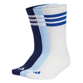 Kit Meia Adidas Sport 3 Pares Azul Branco