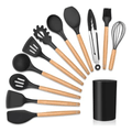 Kit 12 Utensílios Cozinha Silicone Antiaderente