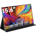 Armazém Brasil, Monitor Portatil 15,6'', FHD 1080P Monitor Portátil Conectado Com USB C DuplaHDMI, IPS Extensor De Tela para Notebook com VESA e Fun