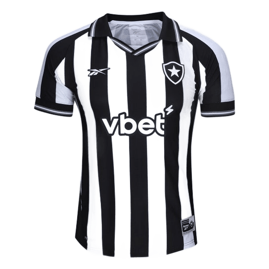 Camisa Botafogo I 25/26 s/n Torcedor Reebok Feminina - Branco+Preto