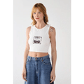 Regata Feminina Vans Knit Cropped Branca - G