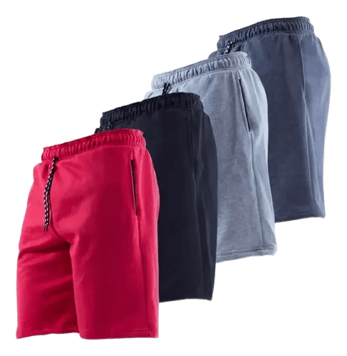 Kit 4 Bermuda Masculina Short Moletom Leve Caminhada Atacado