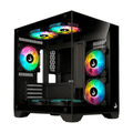 Gabinete Gamer Rise Mode Galaxy Glass M Mini, M-ATX, Lateral e Frontal em Vidro Temperado