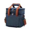 Bolsa Térmica Lancheira Marmita 2 Andares Azul
