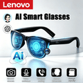 Óculos Inteligentes Lenovo com Assistente de Voz Controle por Toque Chamada Bluetooth Óculos de Sol Esportivos para