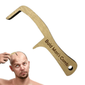 Pente de cabelo de madeira careca 1 peça para homens carecas tema familiar sem necessidade de eletricidade present