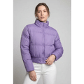Jaqueta Feminina Facinelli Puffer Cropped Lilás - GG