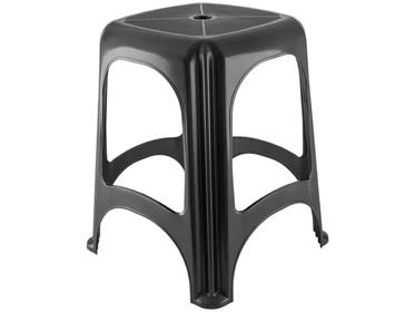 Banqueta Baixa Preta Tramontina Basic - Niterói