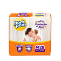 Fralda Pom Pom Protek Proteção de Mãe M 28 Unidades