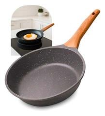Panela Frigideira Antiaderente Cerâmica Dinda Home Indução Gás Elétrico Linha Premium 24cm