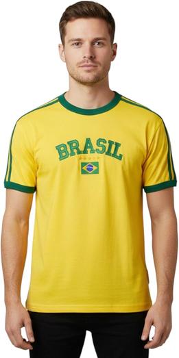 Camisa Do Brasil Bordada Sem Estado Torcedor