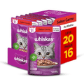 Ração Úmida Whiskas Sachê Carne ao Molho 85g - 20 un