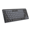 Teclado Mecânico sem fio Logitech MX Mechanical Mini com Teclas Retroiluminadas Tactile Quiet Conexão USB ou Bluetoot