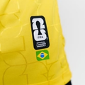 Camiseta Brasil Unissex Polo Amarelo Casual Elegante | Produto Oficial Licenciado Copa do Mundo FIFA 26
