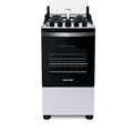 Fogão Brastemp 4 Bocas Branco com Duas Prateleiras com Alturas Ajustáveis - BFO4NBB Bivolt