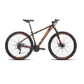 Bicicleta Aro 29 Aluminio Alfameq Atx Freio A Disco 21 Marchas Shimano - Preto+Laranja