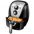 Fritadeira Elétrica Sem Óleo Air Fryer Mondial Family Inox 4L PretaInox
