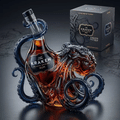 Garrafa de Vidro Kraken Monstro Marinho Polvo Decoração de Garrafa de Vinho Rum Decoração para Bar Colecionadores de