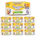 Kit 10 Pacotes Lenços Umedecidos Baby - 1.000 lenços