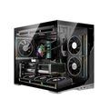 Gabinete Gamer Esgaming Zero Mid Tower M-ATX Frontal e Lateral em Vidro Temperado Sem Fans Preto - ZERO-BK