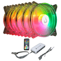 Kit 5 Ventoinhas Rise Mode Crystal Sound Rgb