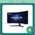 Monitor Gamer Curvo Samsung Odyssey G5 32" QHD 165Hz 1ms FreeSync HDR10 - LS32CG552ELMZD